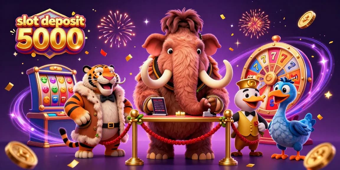 Engage in thrilling moments with slot deposit 5000 as a woolly mammoth bouncer checks IDs for a saber-tooth tiger and a dodo doorman.