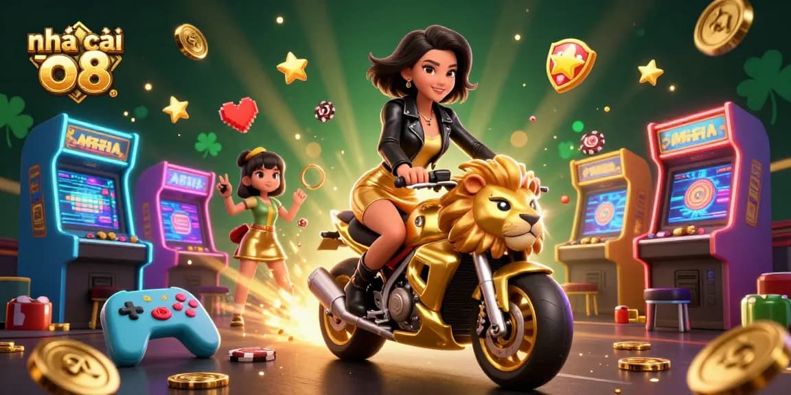 Experience the thrill of nhà cái o8 with an exciting 3D gaming casino scene bursting with action.