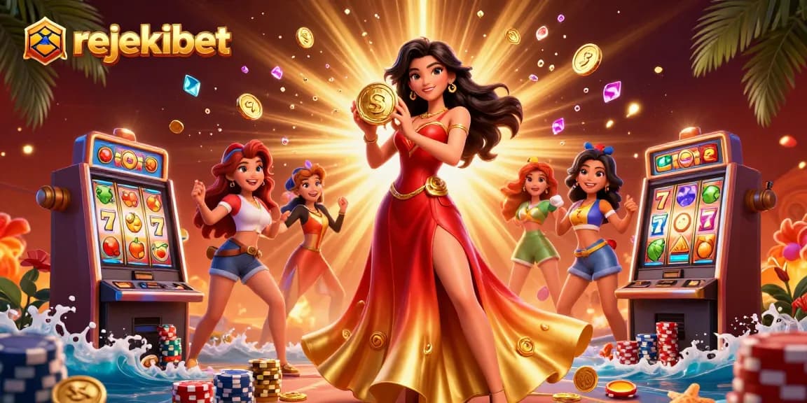 Experience thrilling slots with rejekibet, featuring golden coins and exciting gameplay elements.