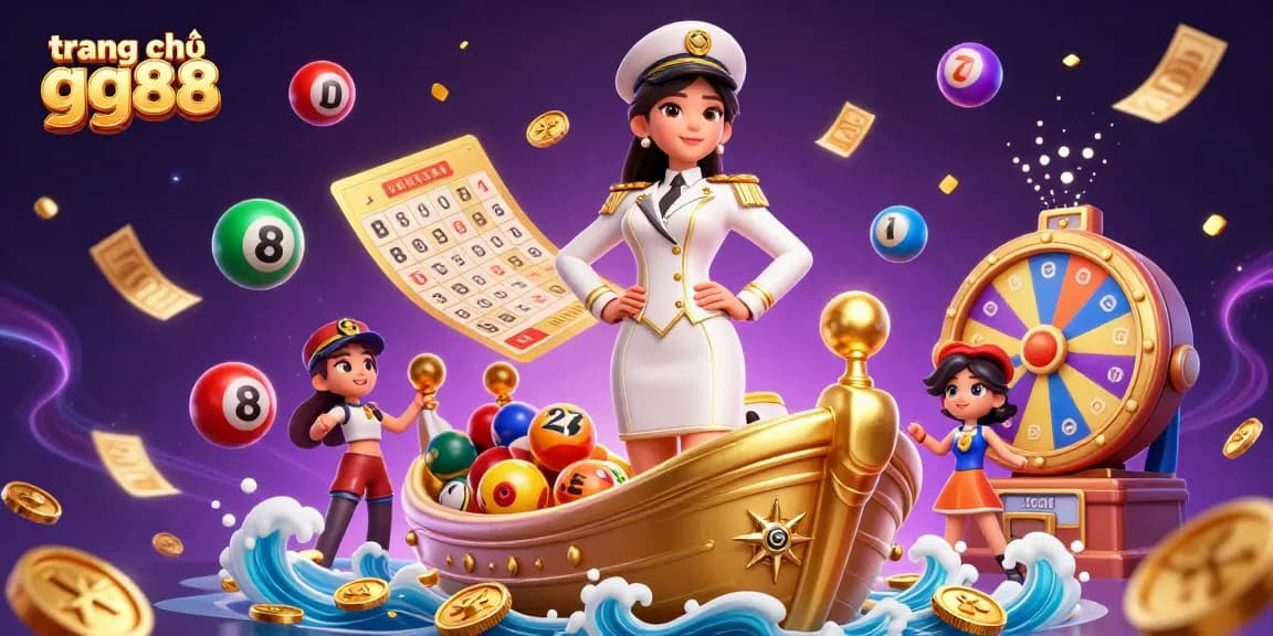 Playing exciting games at trang chủ gg88 with vibrant casino elements and golden treasure