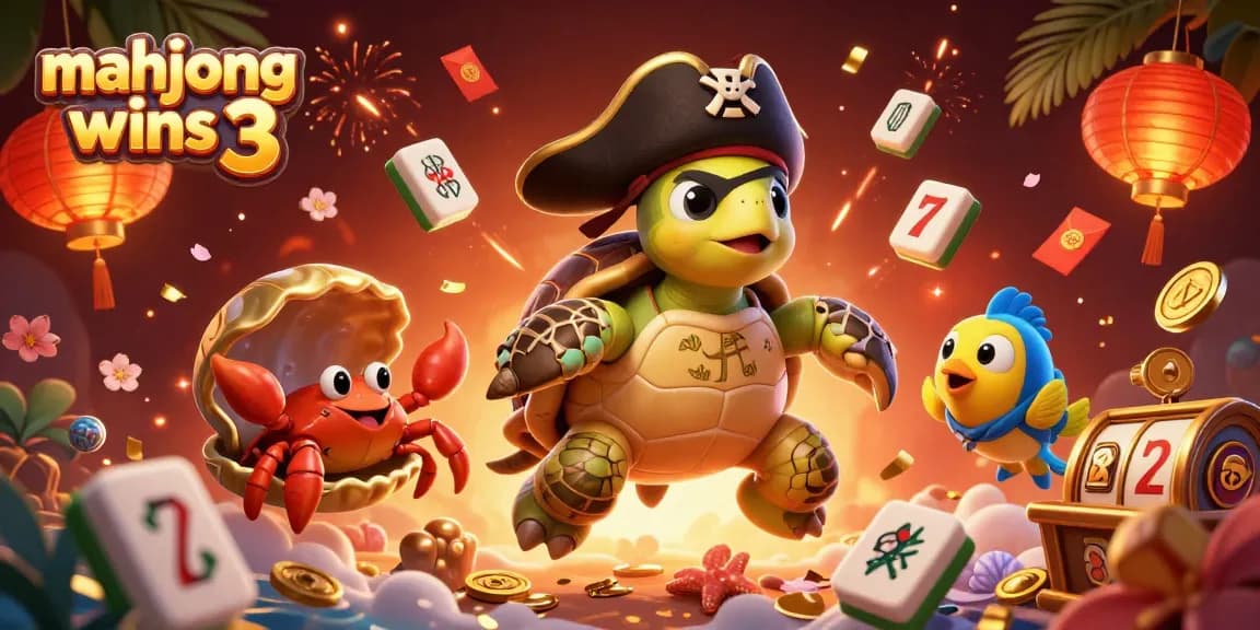 Experience thrilling mahjong wins 3 with vibrant casino-style characters and elements!