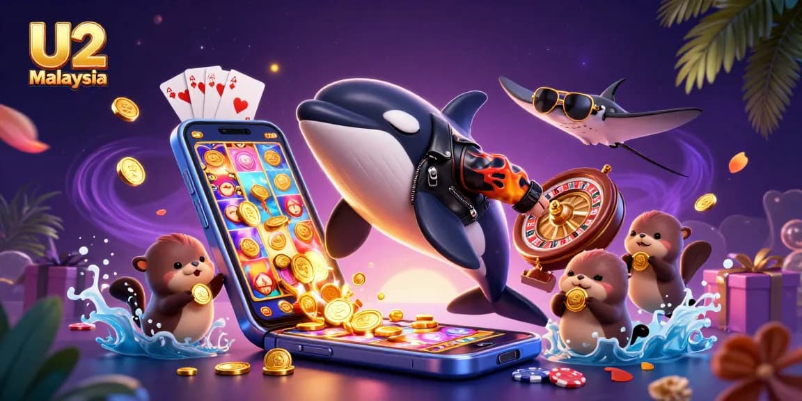 Experience dynamic slot action at U2 Malaysia with an orca, stingray, and sea otters!