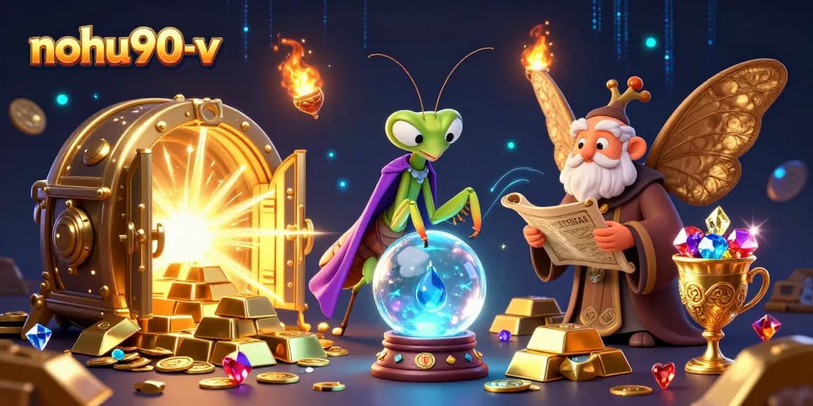 Nohu90-v players immerse in a magical casino experience with captivating characters, sparkling treasures, and thrilling jackpots.