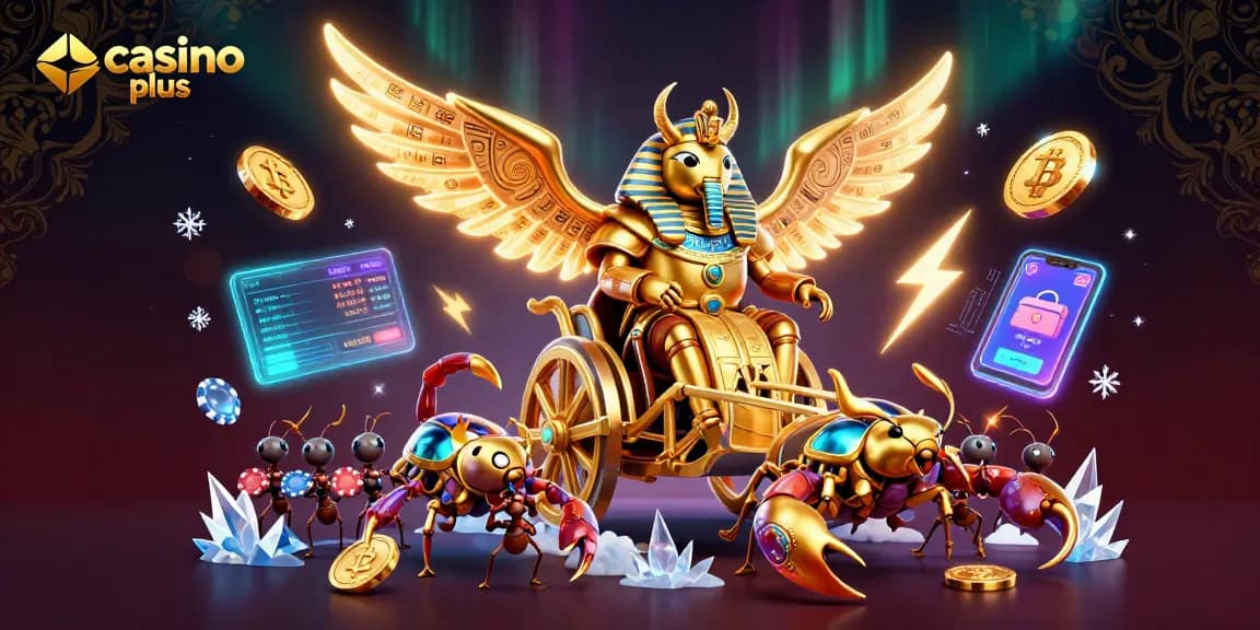 Engage with casino plus through a vibrant 3D illustration showcasing a magical gaming world.