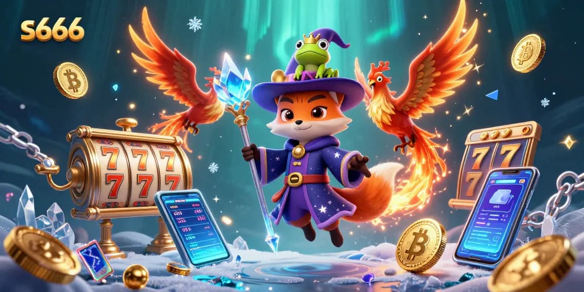 Experience thrilling slots at s666 with a wizard fox, phoenix, and magical coins.