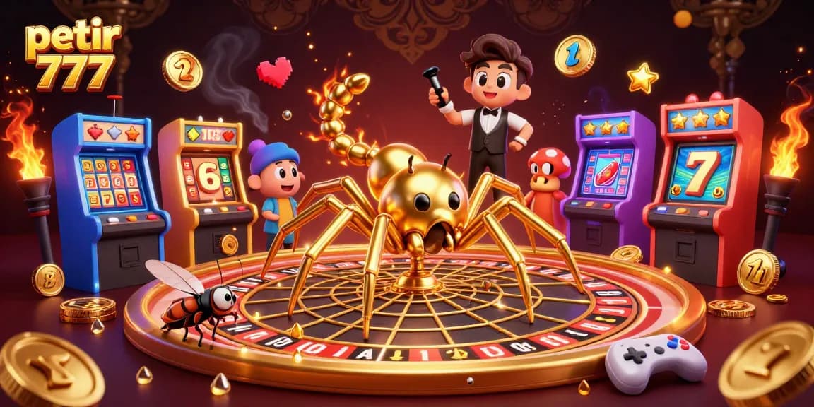 Experience the excitement of petir 777 as a fly nervously places bets at a colorful roulette wheel