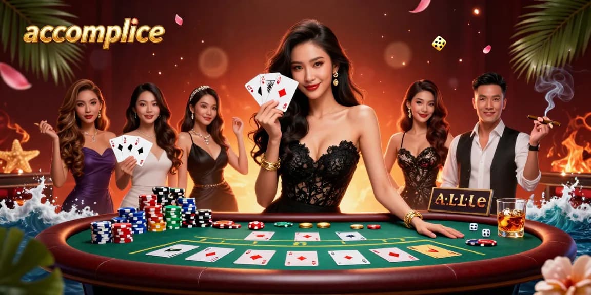 Players indulge in thrilling 3D casino gaming with accomplice elements and dynamic scene details.