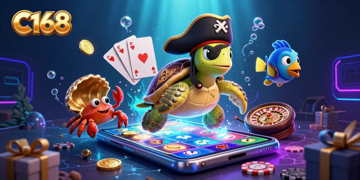 C168 players enjoy immersive gaming with vibrant digital elements and dynamic treasures.