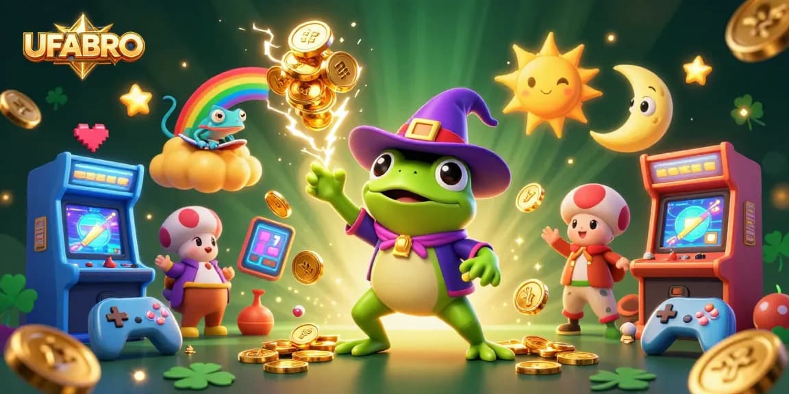 Experience the excitement of winning with UFABRO's vibrant casino adventure illustrated in stunning detail.