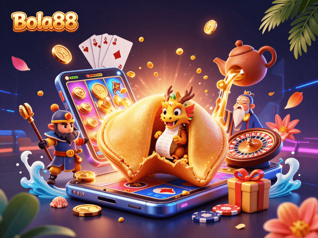 Bola88 menghadirkan ilustrasi 3D yang penuh warna dengan karakter menakjubkan di kasino online.