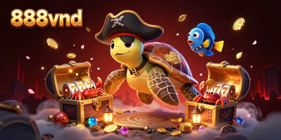 Engage in the exciting world of 888vnd with vibrant casino elements and colorful characters.