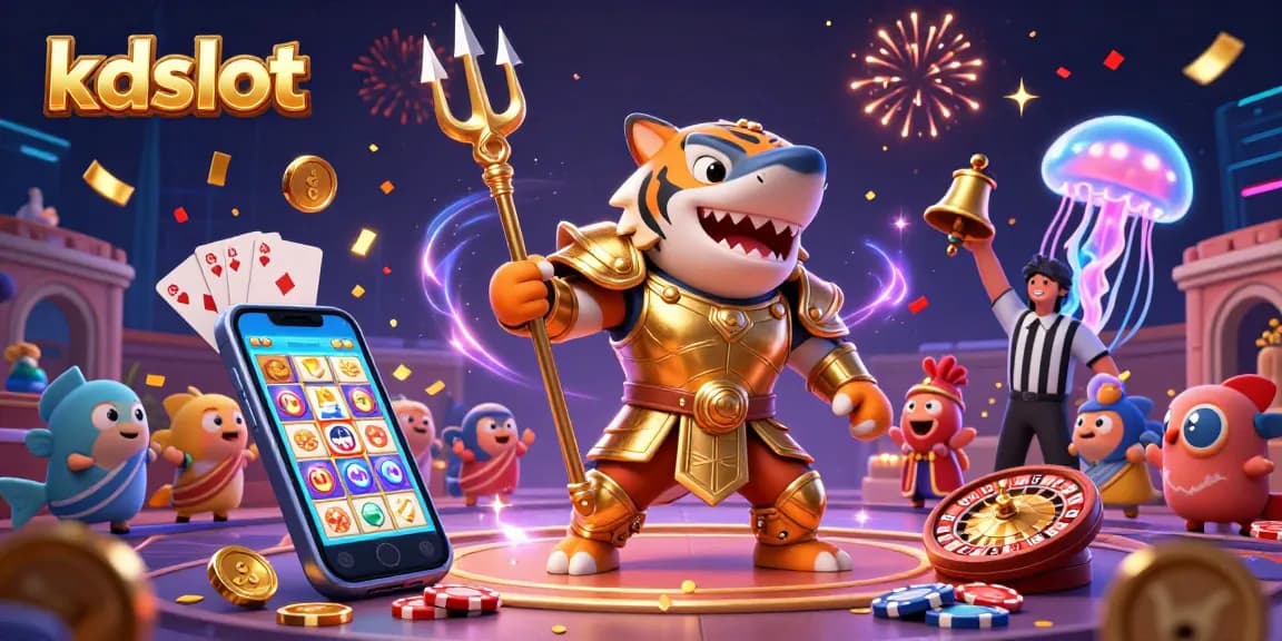 Engage with kdslot in a vibrant underwater colosseum of gaming excitement and colorful slot winnings.