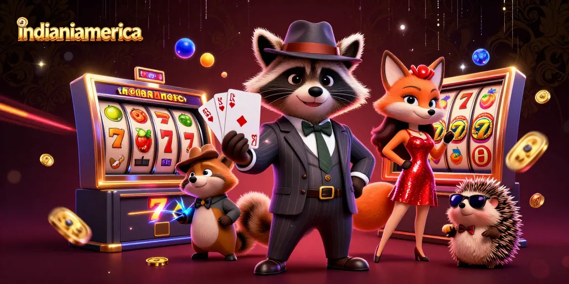Immerse in indianiamerica's luxurious gaming experience with charming characters and dynamic slot elements.