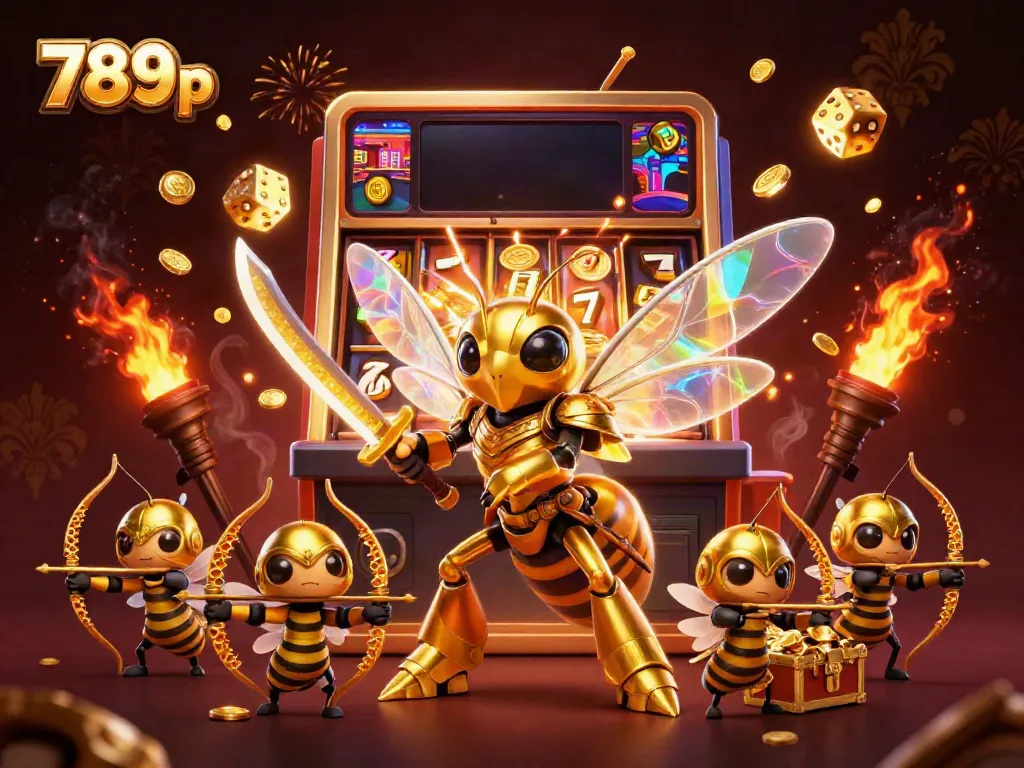 Experience thrilling wins at 789p with dazzling casino elements and vibrant colors.