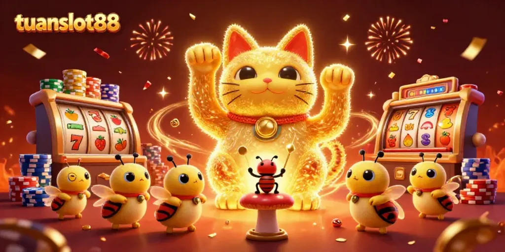 Raih kemenangan dengan tuanslot88 saat memainkan slot simbol keberuntungan dan jackpot yang berlimpah.