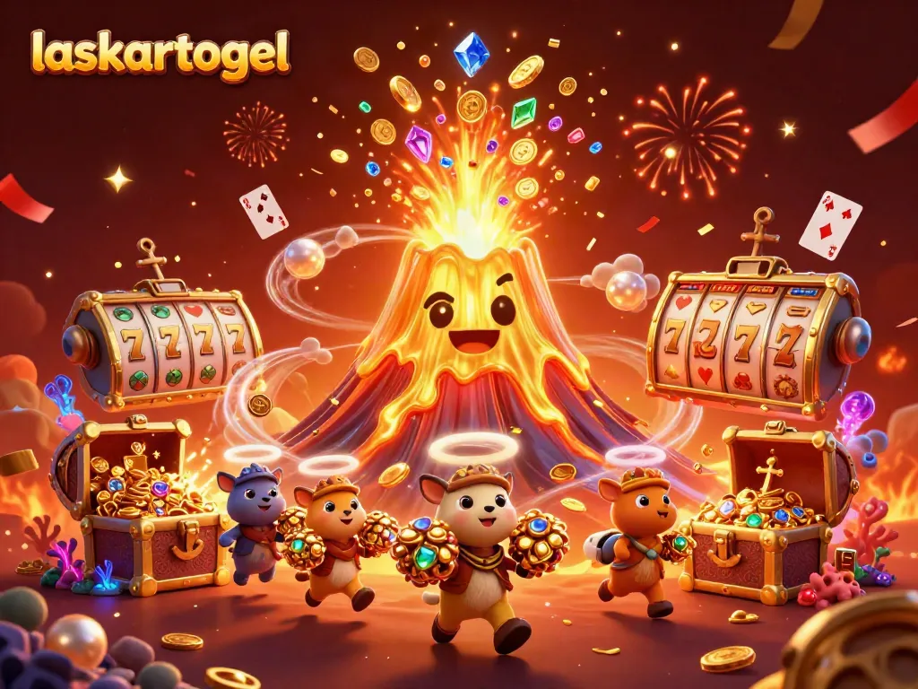 Win big with laskartogel as the golden volcano erupts coins and treasures in vibrant celebration.