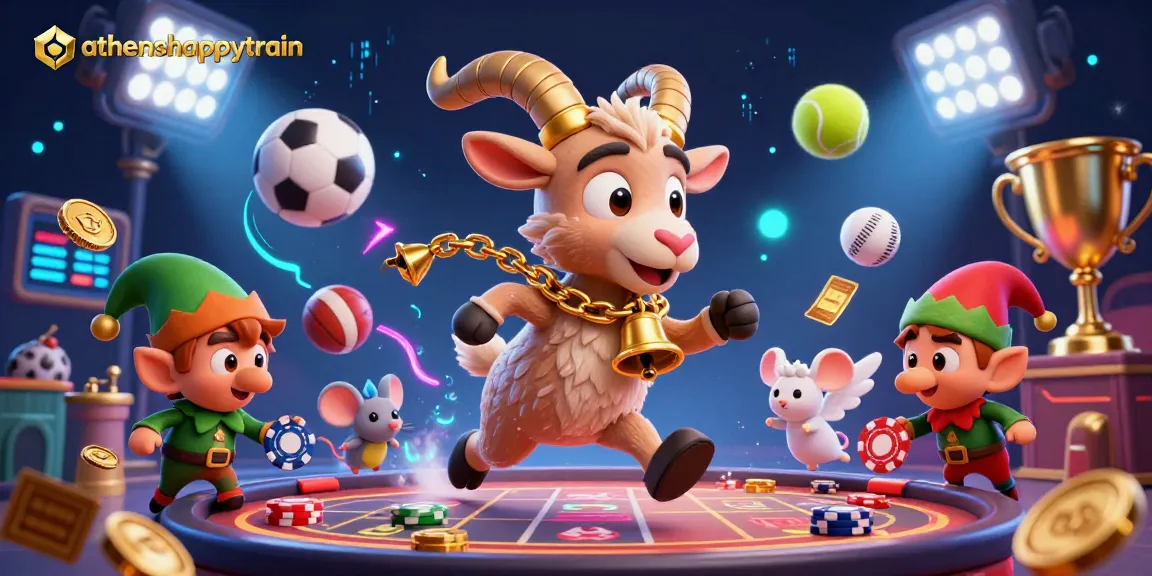 Engage in thrilling gaming adventures at athenshappytrain's festive casino featuring Krampus and elf gremlins.