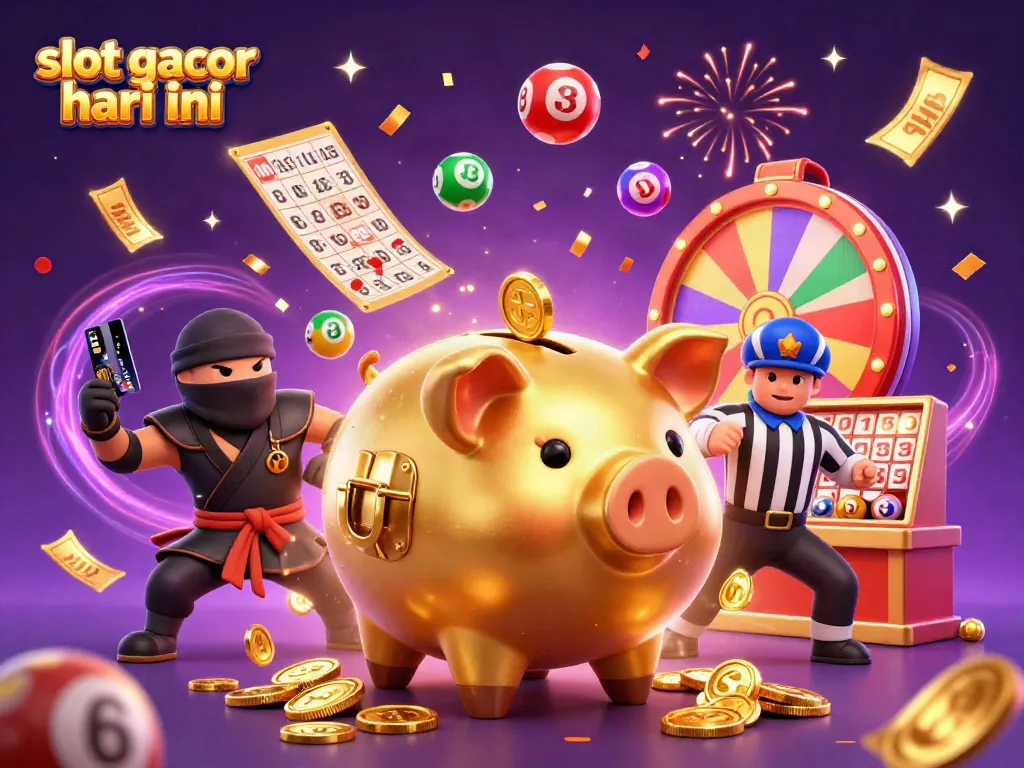 Slot gacor hari ini menghadirkan ilustrasi 3D kasino yang meriah dengan karakter unik dan elemen permainan yang dinamis.