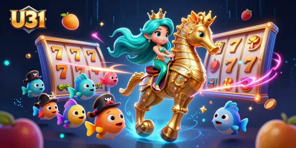 Experience thrilling gameplay at U31 with vibrant slot games and a magical underwater world.