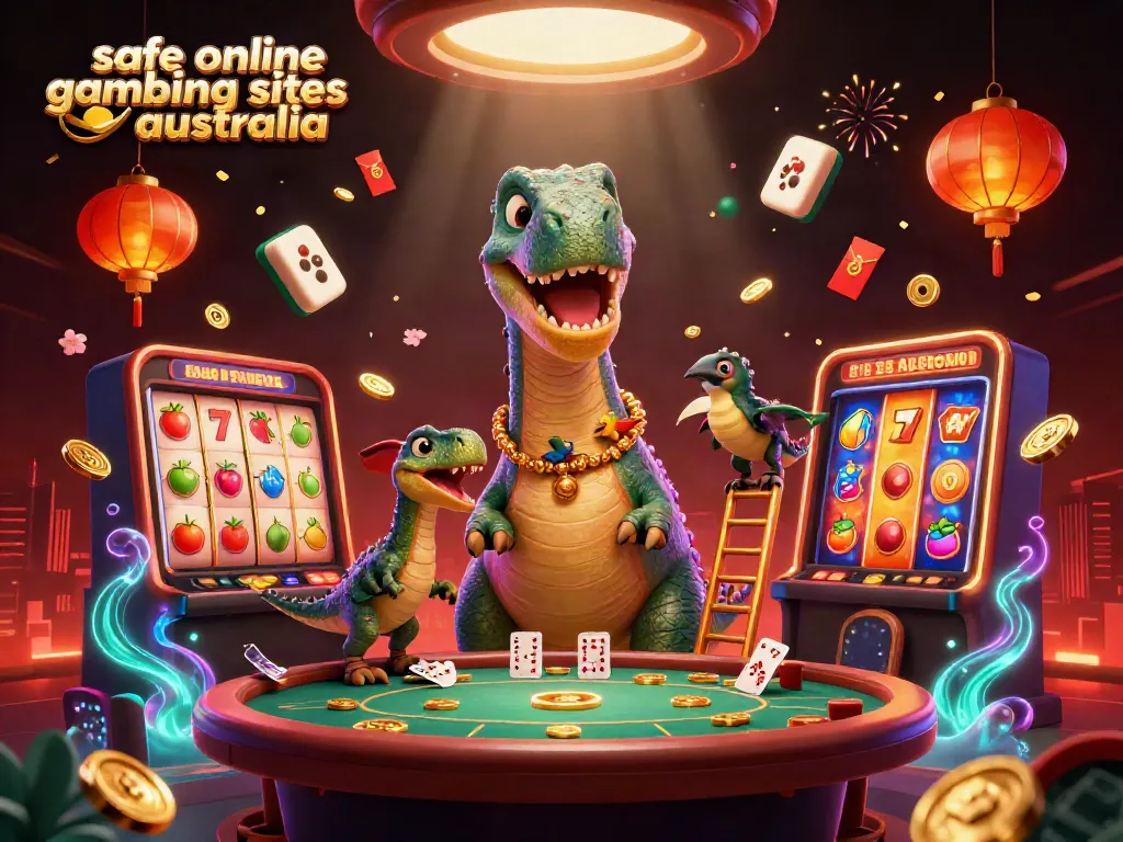 Engage in safe online gambling sites Australia with fun 3D characters and vibrant casino elements.