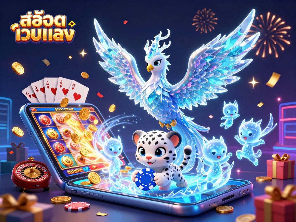 Experience exciting gameplay with สล็อตเว็บตรง, featuring vibrant slot elements and playful characters.