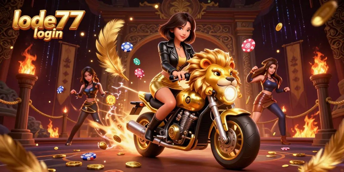 Experience the excitement of lode777 login with dynamic action in a vibrant casino scene.